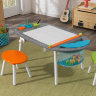 Детский стол для рисования KidKraft «Deluxe Art» со стульчиками  