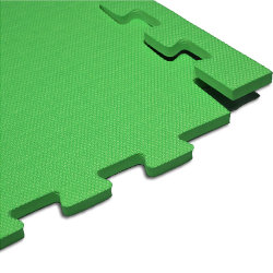 Мягкий пол, коврики-пазлы ECO 100х100x1.4 см, лайм