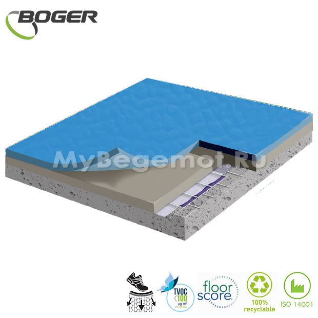 Спортивный линолеум Boger  Multipurpose Flooring BG-58210 6.5 мм