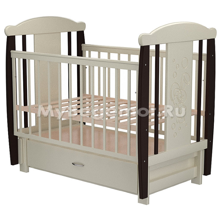 Детская кроватка Valle Giraffe 05 маятник продольный с ящиком