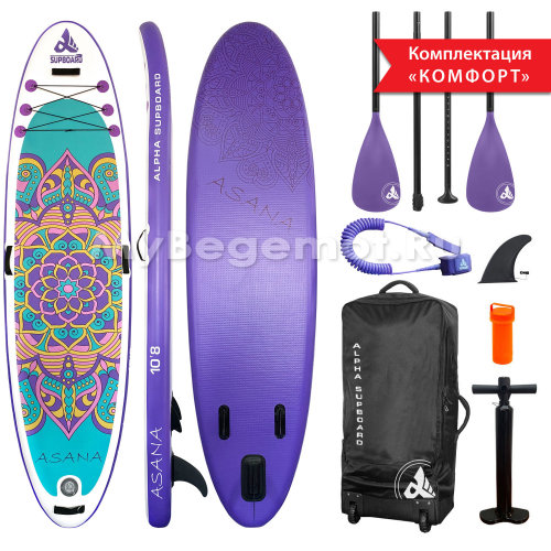 ДОСКА ДЛЯ SUP-СЕРФИНГА 329x86x15 ASANA 10`8 FITNESS SERIES COMFORT