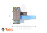 Детский игровой комплекс Taalo A1 с плоской крышей