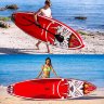 Надувная САП (SUP) доска 350х81х15 HELLO PLUS TIGER красный