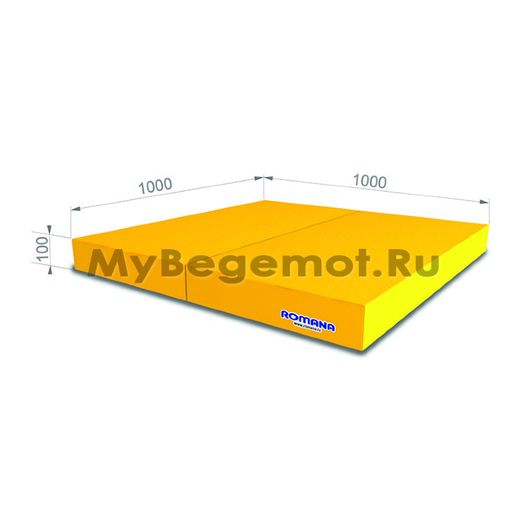 Мат гимнастический, защитный 100х100x10 см