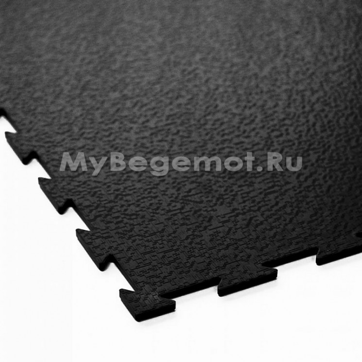 Модульное напольное ПВХ покрытие SENSOR TECH 7 мм, RAL 9005, черный.